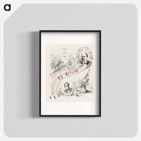 アートポスター-Vier voorstellingen betreffende het natuur- en geneeskundig congres te Leiden - テオ ヴァン ホイテマ Poster.