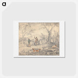 アートポストカード-Setters and Pheasant
 - イェール大学アートギャラリー Postcard.