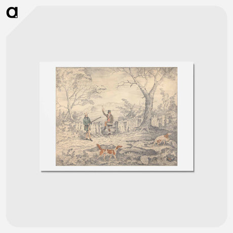 アートポストカード-Setters and Pheasant
 - イェール大学アートギャラリー Postcard.