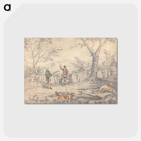 アートポストカード-Setters and Pheasant
 - イェール大学アートギャラリー Postcard.