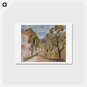 アートポストカード-Paysage Ou Rue Dans Le Midi - アンリ マティス Postcard.