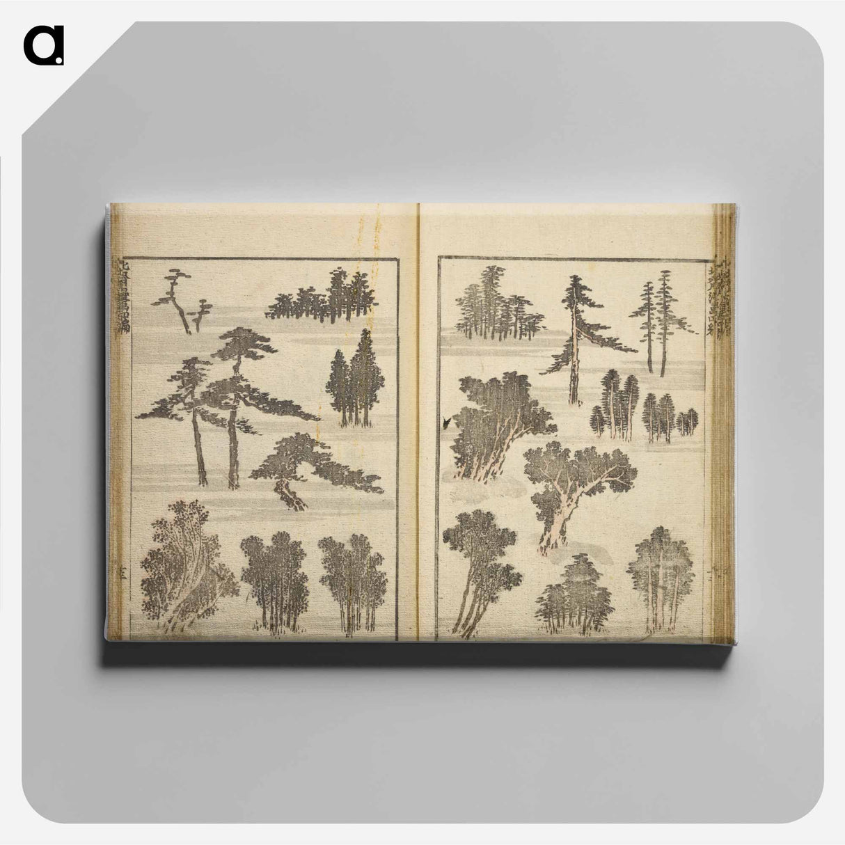 Random sketches by Hokusai volumes 1 to 11 - Katsushika Hokusai Canvas.