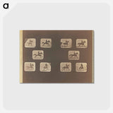 アートポストカード-Running. Cantering
 - エドワード マイブリッジ Postcard.