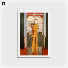 アートポストカード-The Violinist at the Window - アンリ マティス Postcard.
