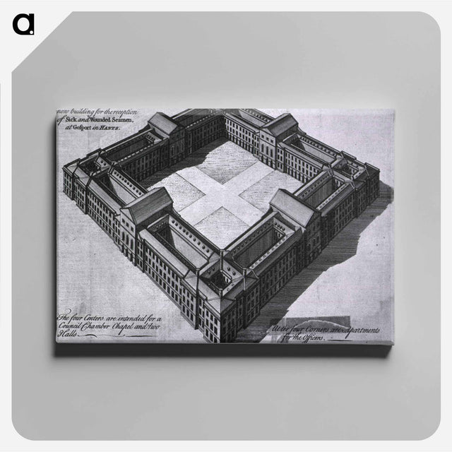 アートパネル-Royal Hospital, Gosport: Perspective View
 - 国立医学図書館 Canvas.
