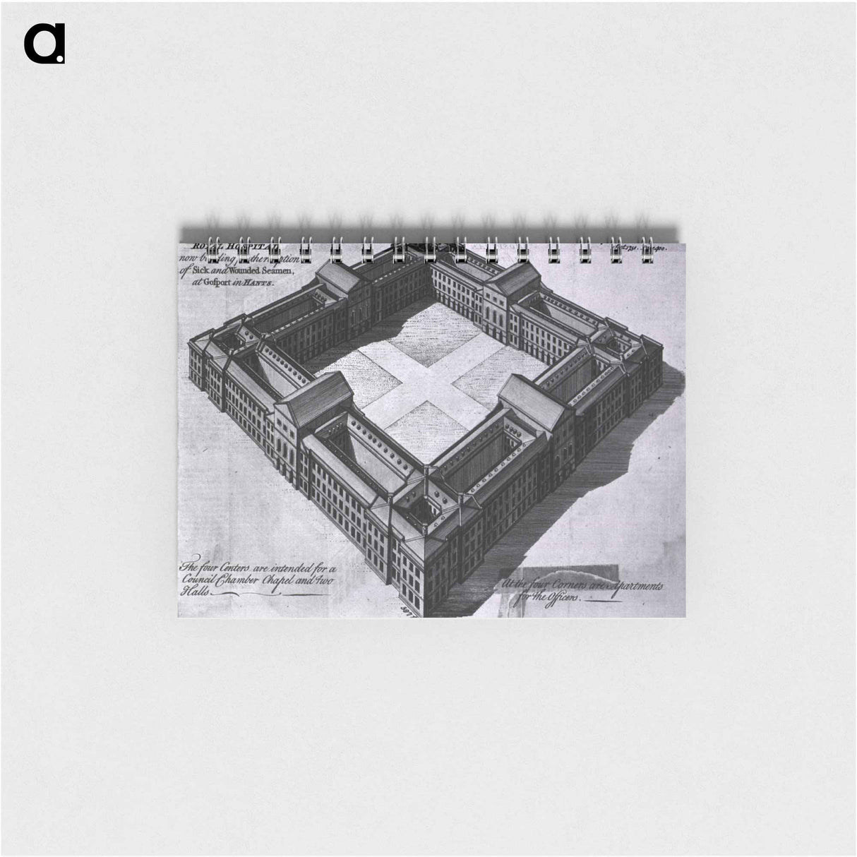 アートメモ帳-Royal Hospital, Gosport: Perspective View
 - 国立医学図書館 Memo.
