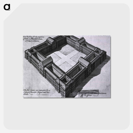 アートポストカード-Royal Hospital, Gosport: Perspective View
 - 国立医学図書館 Postcard.
