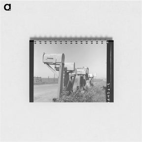 アートメモ帳-Mail boxes of lettuce workers - ドロテア ラング Memo.