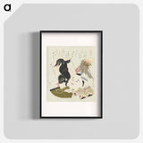 アートポスター-A comparison of Genroku poems and shells - 葛飾 北斎 Poster.