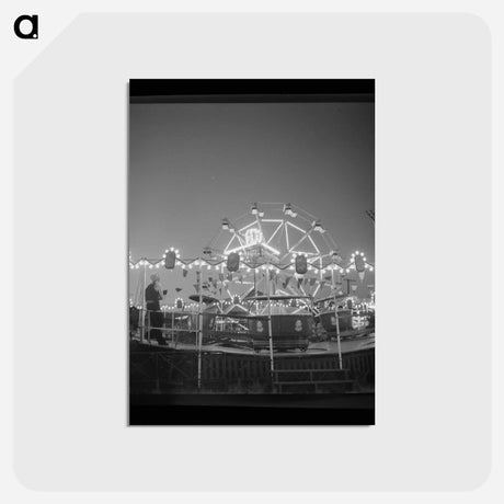 アートポストカード-Carnival Rides at the Circus
 - ラッセル リー Postcard.