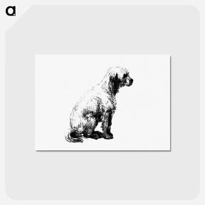 アートポストカード-Dog Engraving from Philozoia, or, Moral Reflections on the Animal Kingdom
 - 大英図書館 Postcard.