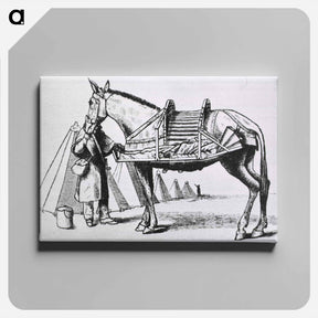 アートパネル-Transportation of Patients by Cacolet
 - 国立医学図書館 Canvas.