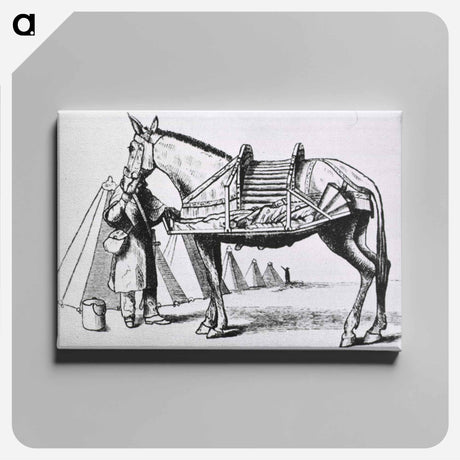 アートパネル-Transportation of Patients by Cacolet
 - 国立医学図書館 Canvas.