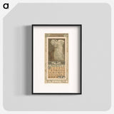 Kalenderblad augustus met witte pauw - テオ ヴァン ホイテマ Poster.