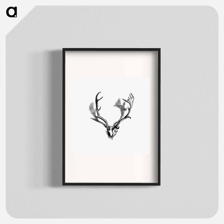 アートポスター-Deer Skull with Horns
 - 大英図書館 Poster.