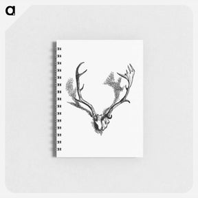 アートメモ帳-Deer Skull with Horns
 - 大英図書館 Memo.