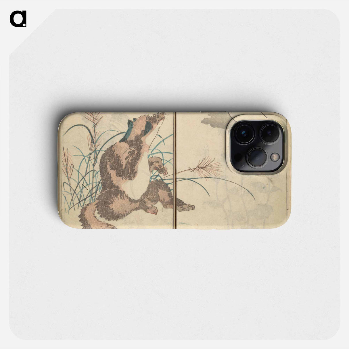 Picture Book with Mixed Verses on Jōruri (Puppet Theater) - Katsushika Hokusai Phone Case.