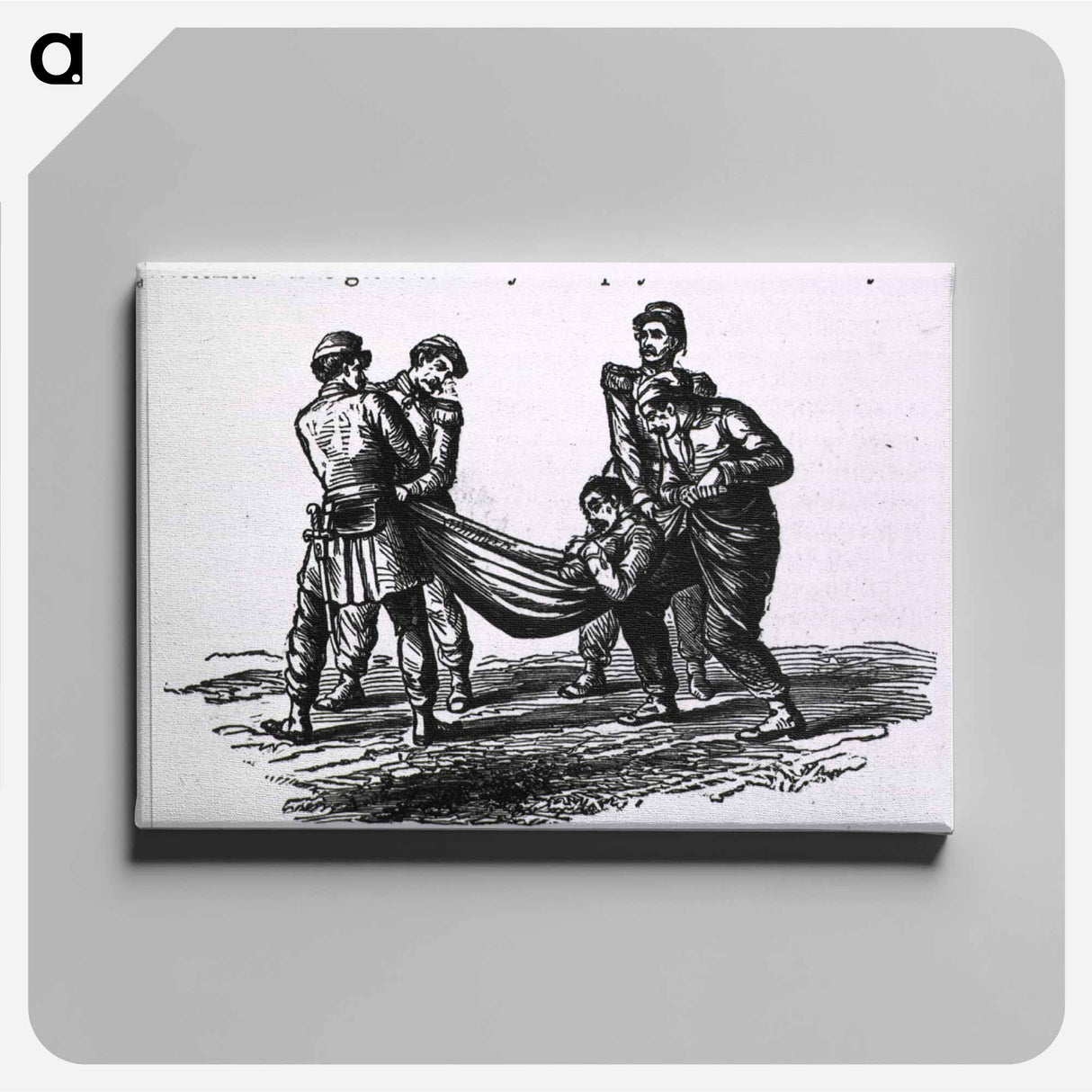 アートパネル-Transportation of the Sick and Wounded
 - 国立医学図書館 Canvas.