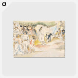 アートポストカード-Southern Figures and Goat
 - バーンズ・コレクション Postcard.