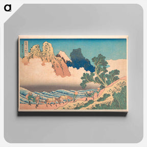 アートパネル-View from the Other Side of Fuji from the Minobu River - 葛飾 北斎 Canvas.