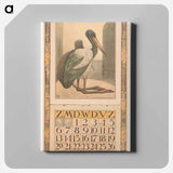 Kalenderblad augustus met nimmerzat - テオ ヴァン ホイテマ Canvas.
