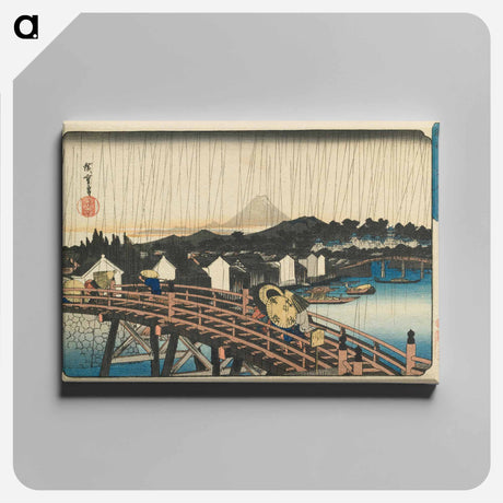 アートパネル-Shower on Nihonbashi Bridge
 - 歌川 広重 Canvas.