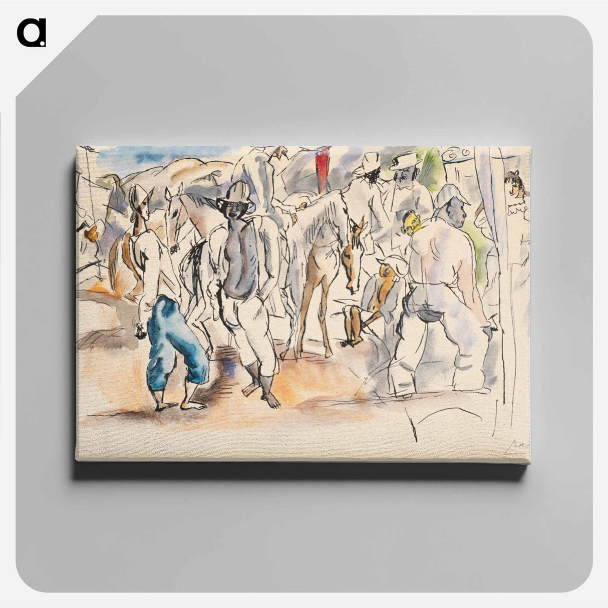 アートパネル-Figures and Horses
 - バーンズ・コレクション Canvas.