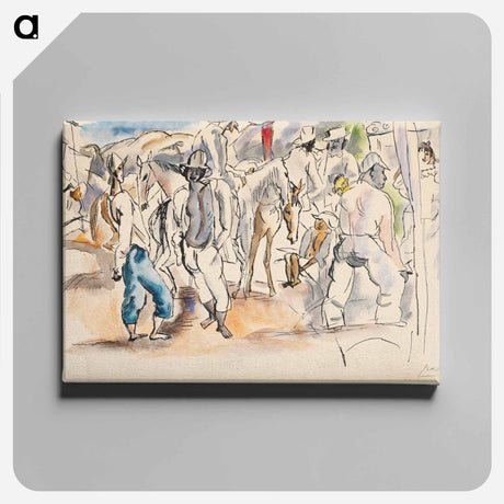 アートパネル-Figures and Horses
 - バーンズ・コレクション Canvas.