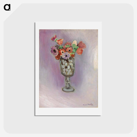 アートポストカード-Bouquet of Anemones - アンリ マティス Postcard.
