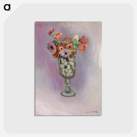 アートポストカード-Bouquet of Anemones - アンリ マティス Postcard.