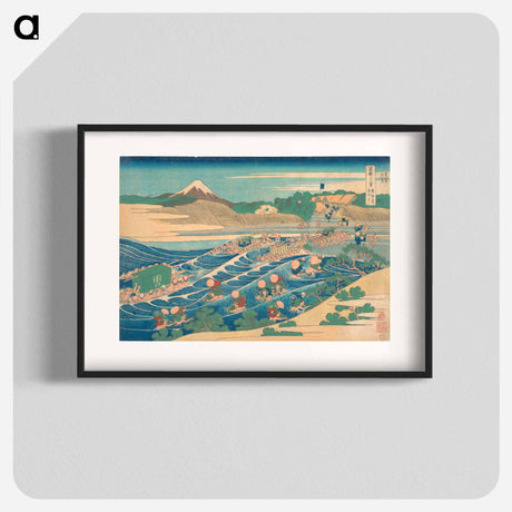 アートポスター-Hokusai's Fuji Seen from Kanaya on the Tōkaidō - 葛飾 北斎 Poster.