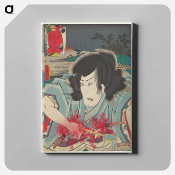 Portrait of a Man with Swords and Ladle
 - 歌川 国貞 Canvas.