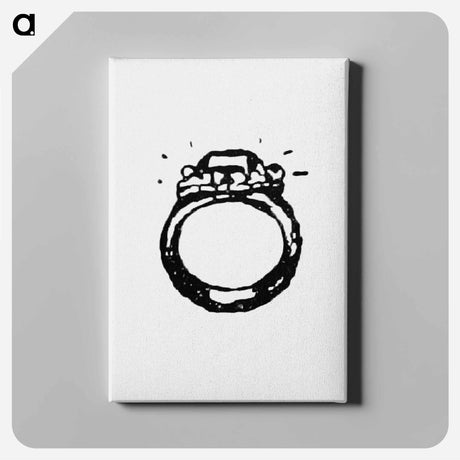 アートパネル-Diamond Ring Illustration from Messia
 - 大英図書館 Canvas.