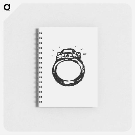 アートメモ帳-Diamond Ring Illustration from Messia
 - 大英図書館 Memo.