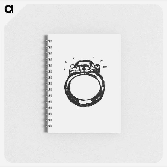 アートメモ帳-Diamond Ring Illustration from Messia
 - 大英図書館 Memo.