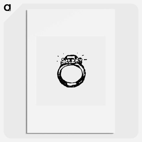 アートポスター-Diamond Ring Illustration from Messia
 - 大英図書館 Poster.