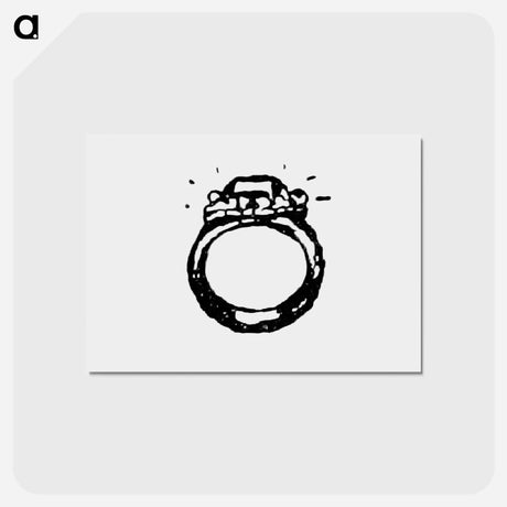 アートポストカード-Diamond Ring Illustration from Messia
 - 大英図書館 Postcard.