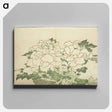 アートパネル-Hokusai's Chrysanthemums in a Basket - 葛飾 北斎 Canvas.