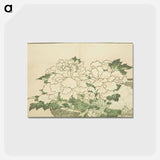 アートポストカード-Hokusai's Chrysanthemums in a Basket - 葛飾 北斎 Postcard.