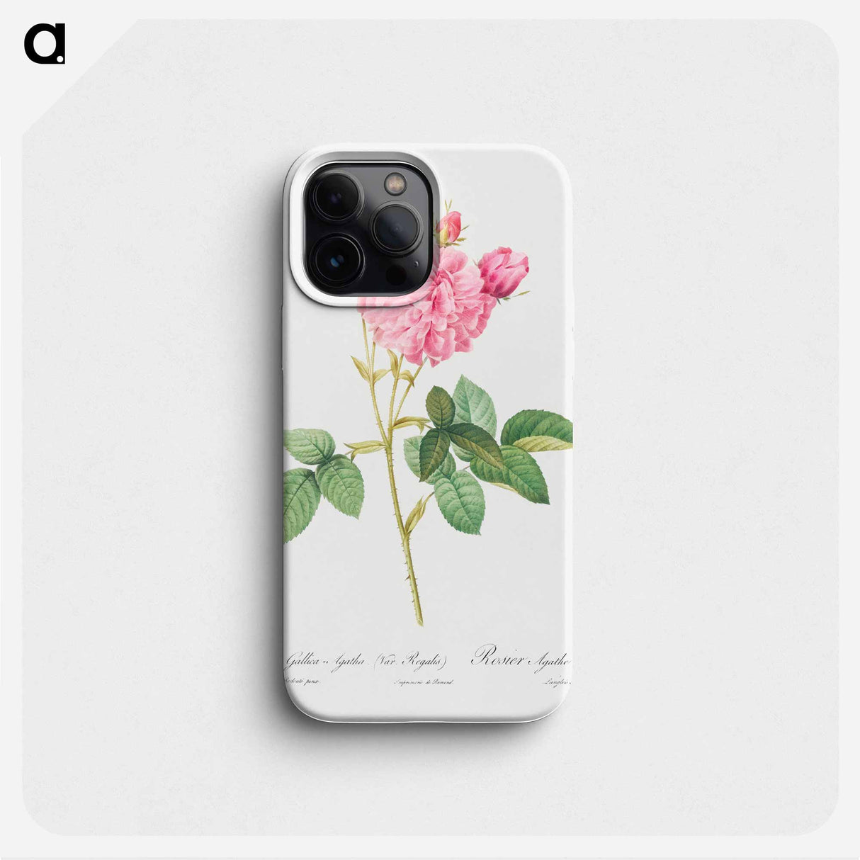 Agatha rose - Pierre Joseph Redouté Phone Case.