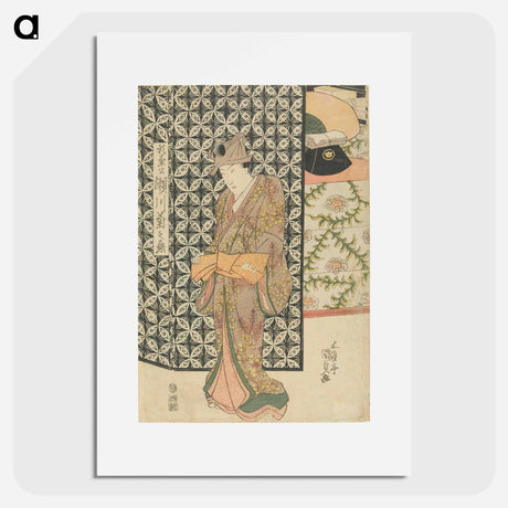 アートポスター-Triptych Center Panel
 - 歌川 国貞 Poster.