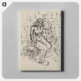Sitting woman - アーノルド ピーター ワイズ クビンチャン Canvas.