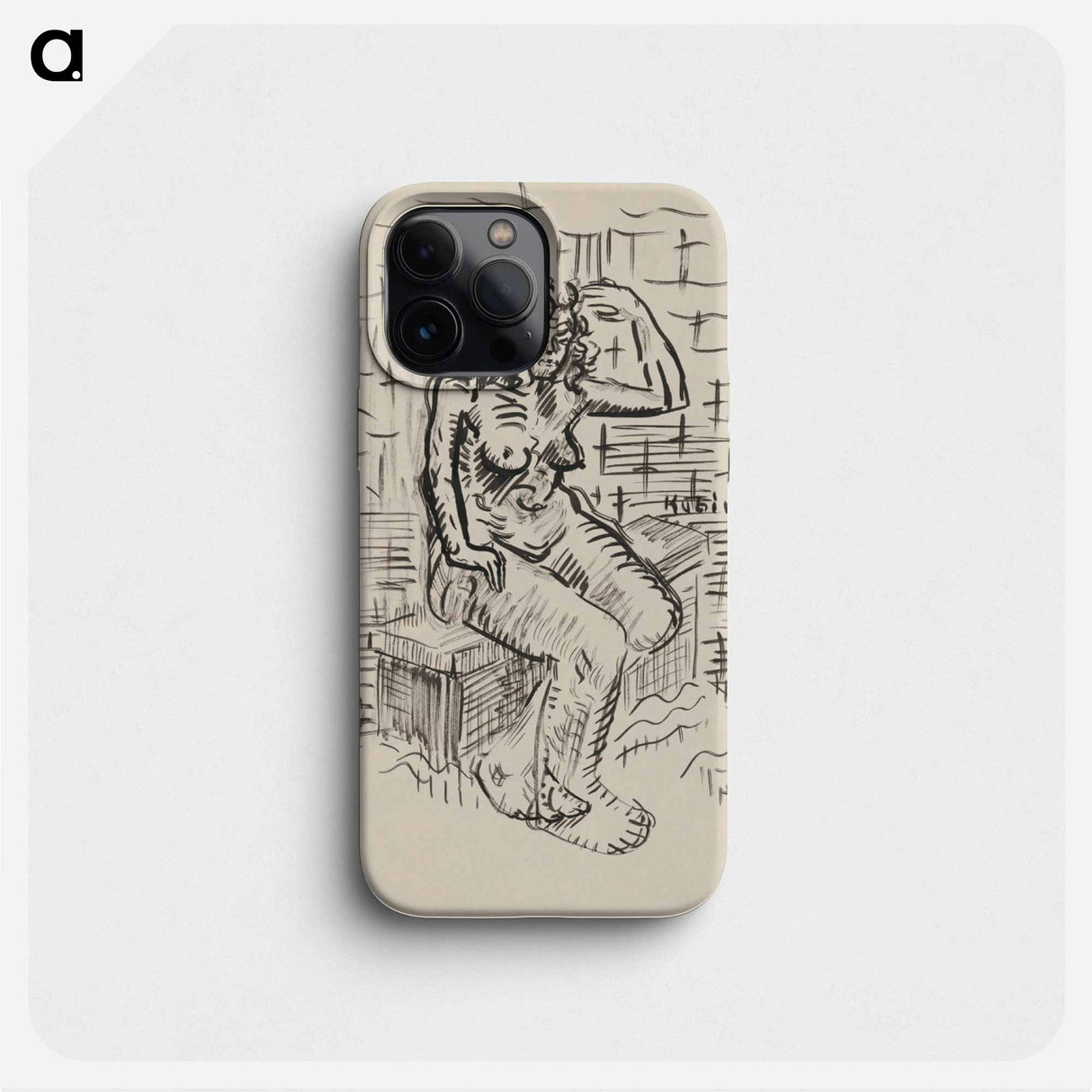 Sitting woman - アーノルド ピーター ワイズ クビンチャン Phone Case.