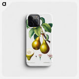 Pears with leaves (Poirier commun) - ピエール ジョゼフ ルドゥーテ Phone Case.