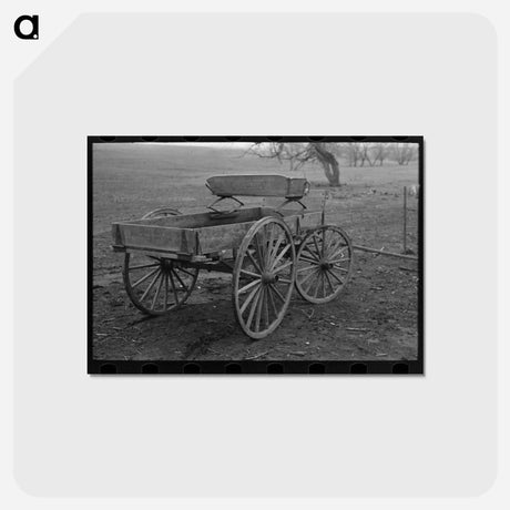 アートポストカード-Democrat Wagon on William Walling Farm
 - ラッセル リー Postcard.