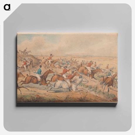 アートパネル-The Leicestershire Hunt - Symptoms of a Skurry in a Pewy Country
 - イェール大学アートギャラリー Canvas.