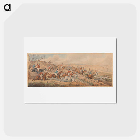アートポストカード-The Leicestershire Hunt - Symptoms of a Skurry in a Pewy Country
 - イェール大学アートギャラリー Postcard.