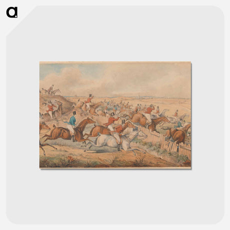 アートポストカード-The Leicestershire Hunt - Symptoms of a Skurry in a Pewy Country
 - イェール大学アートギャラリー Postcard.