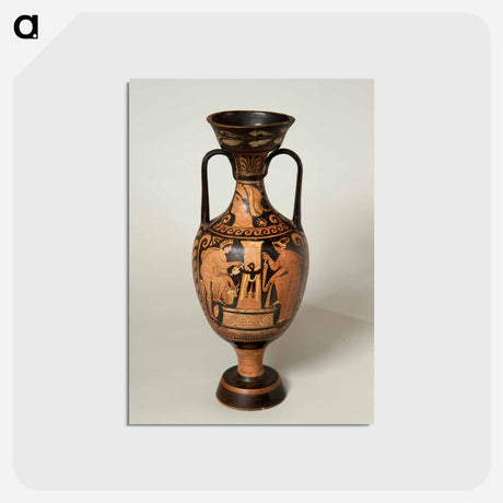 アートポストカード-Apulian Red-Figure Amphora
 - バーンズ・コレクション Postcard.