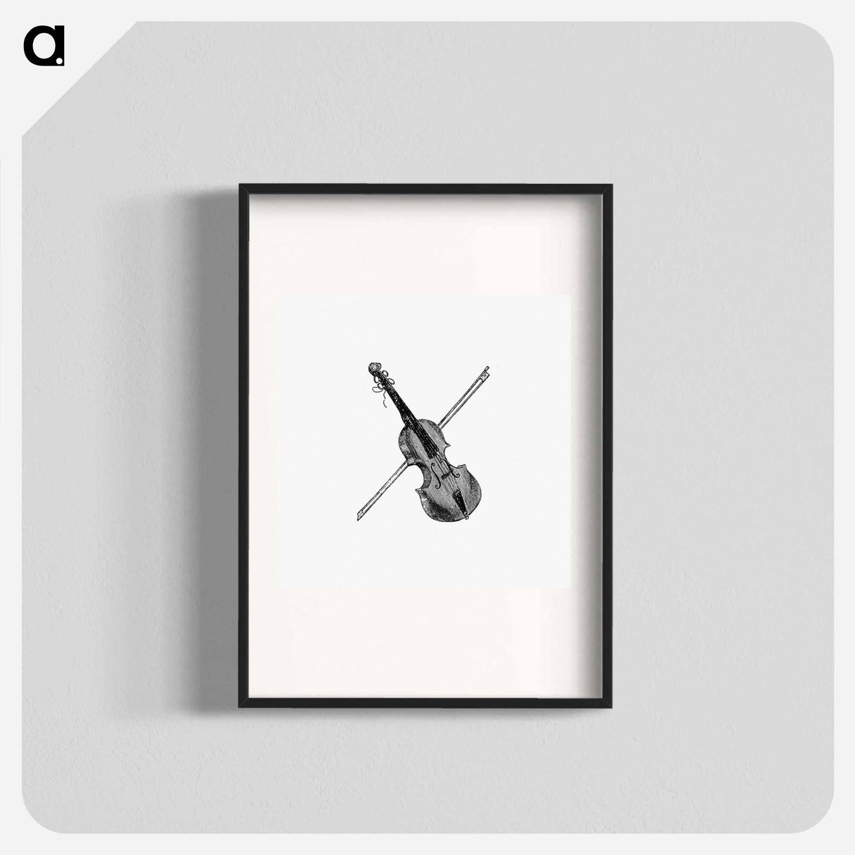 アートポスター-Violin Engraving
 - 大英図書館 Poster.